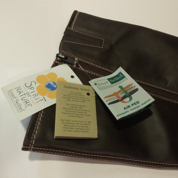 JOSEF SEIBEL "Sprit of Nature" brown leather tall boots, Size 10 - Picture 7 of 10